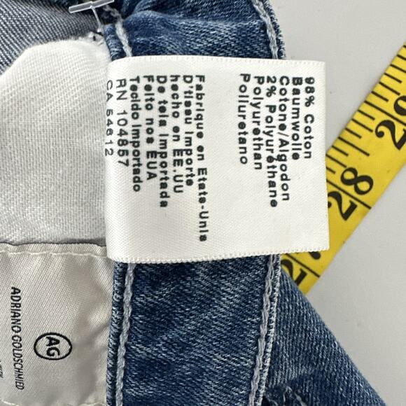AG Adriano Goldschmied Jeans Womens 32 Blue Legging Ankle Skinny Stretch - Picture 10 of 16